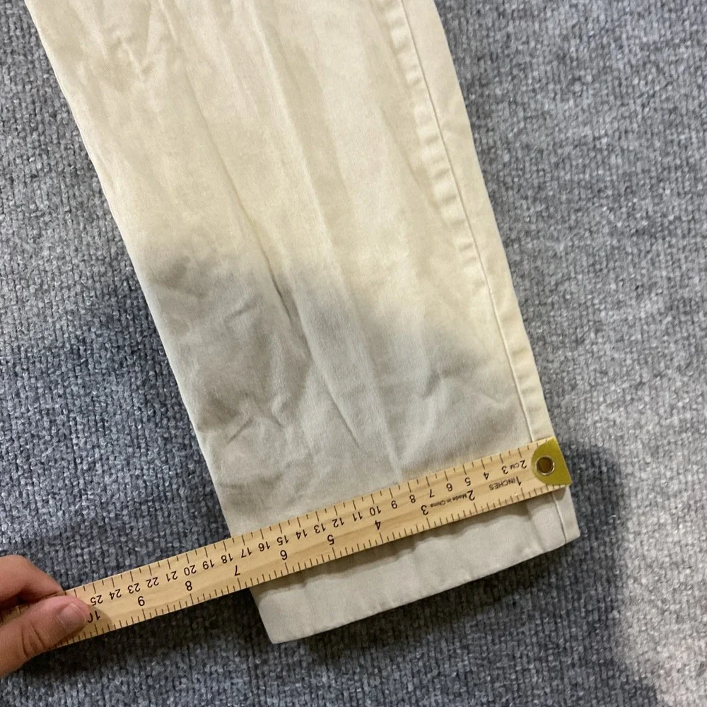 J.Crew Stretch Chino Pants Mens 35x30 Athletic Fit Khaki Tan Twill Trousers